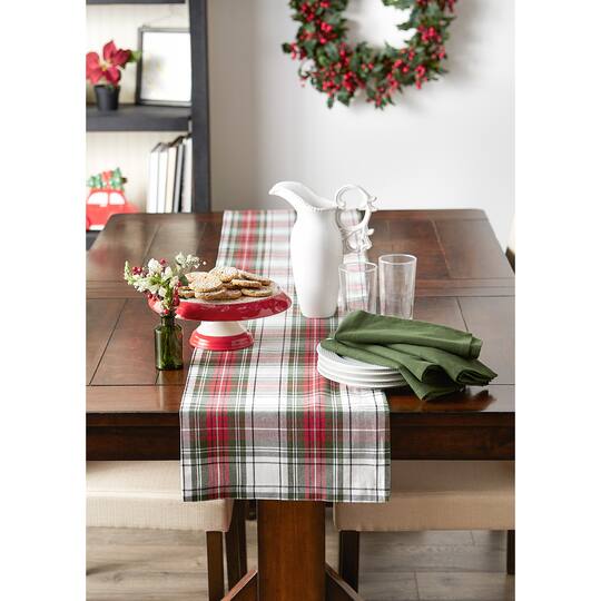 DII® 72" Christmas Plaid Table Runner